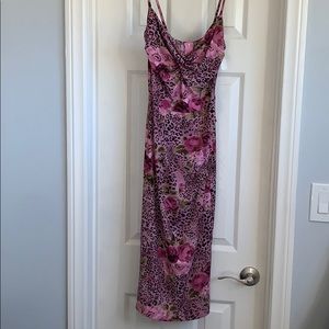 Pink cheetah floral dress by Stop Staring